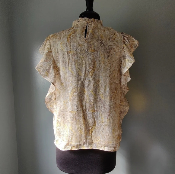 *NWT* Joie Paisley High Neck Blouse - Picture 2 of 7